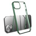 Capa Galvanizada X-Level para iPhone 14 - Verde Meia-noite
