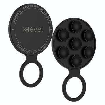 Suporte para telemóvel com ventosa de silicone MagSafe da X-Level - Preto