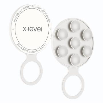 Suporte para telemóvel com ventosa de silicone MagSafe da X-Level - Branco