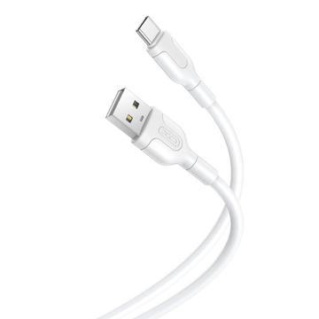 Cabo USB-A / USB-C XO NB212 - 2,1A, 1m - Branco