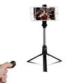 XT10 Bluetooth Tripé para selfie stick com controlo remoto - Preto
