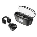 XUNDD X18 TWS Clip-on Headphones V5.3 Bluetooth Air Conduction Open Earphones Wireless Sports Earhook Headset - Preto