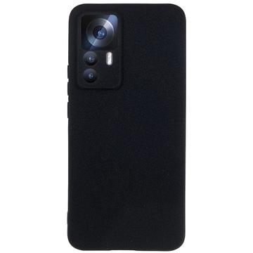 Capa de TPU Mate Anti Dedadas para Xiaomi 12T/12T Pro - Preto