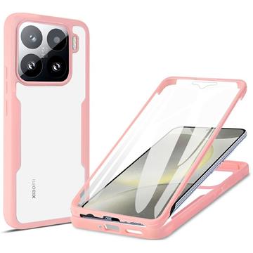 Capa 360 Série de Proteção Xiaomi 15 - Cor-de-Rosa / Transparente