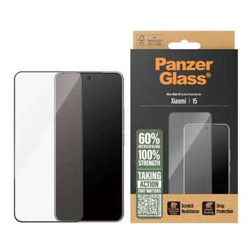 Protetor de Ecrã PanzerGlass Ultra-Wide Fit para Xiaomi 15 - Borda Preta
