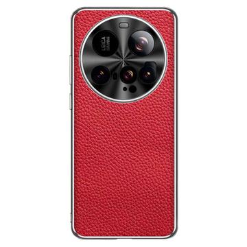 Capa TPU revestida a pele Xiaomi 15 Ultra - Vermelho