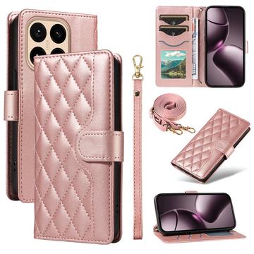 Capa de carteira acolchoada luxuosa para Xiaomi 15T