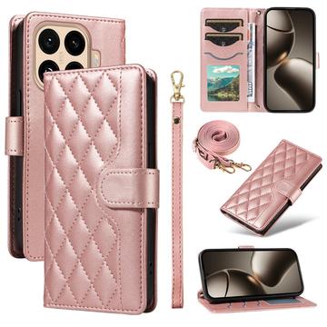 Capa de carteira acolchoada luxuosa para Xiaomi 15T Pro