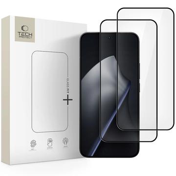 Protetor de ecrã de vidro temperado Xiaomi 15T Tech-Protect Glass Fit+ - 2 unid. - Preto