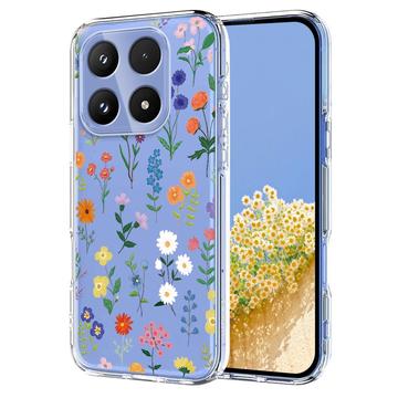 Capa em TPU com padrão floral para Xiaomi 17
