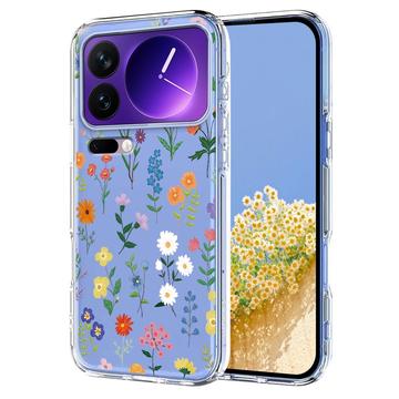 Capa em TPU com padrão floral para Xiaomi 17 Pro