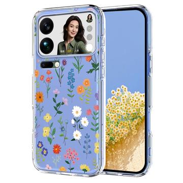 Capa em TPU com padrão floral para Xiaomi 17 Pro Max