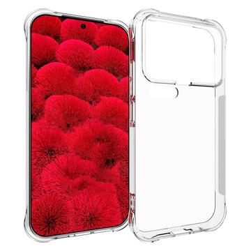 Capa de silicone à prova de choque para Xiaomi 17 Pro Max - Transparente