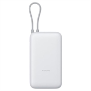 Xiaomi 20000mAh Power Bank com cabo USB-C integrado 22.5W - Cinzento claro