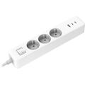 Multiprise Xiaomi de 20W, 2C1A - Ficha UE, 2x USB-C, USB-A - Branco