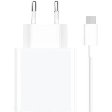 Carregador de viagem Xiaomi 33W USB-A com cabo USB-C MDY-16-EF - Branco