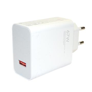 Carregador de viagem USB-A de 67 W da Xiaomi MDY-12-EH - A granel - Branco
