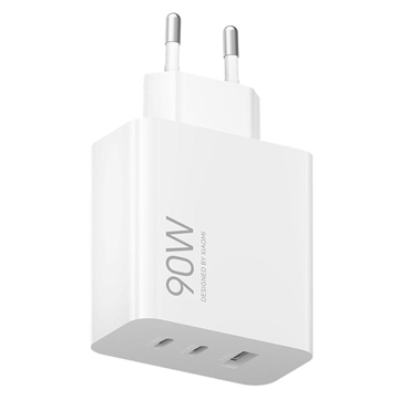Adaptador de corrente de 3 portas Xiaomi 90W HyperCharge - Branco