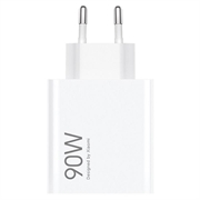Carregador de viagem Xiaomi HyperCharge 90W USB-A MDY-15-EK - A granel - Branco