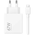 Carregador Xiaomi HyperCharge Combo 67W com cabo USB-C - Branco