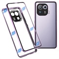 Capa Magnética de Vidro Temperado para Xiaomi Mi 11 Pro - Púrpura Claro