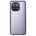 Capa Magnética de Vidro Temperado para Xiaomi Mi 11 Pro - Púrpura Claro