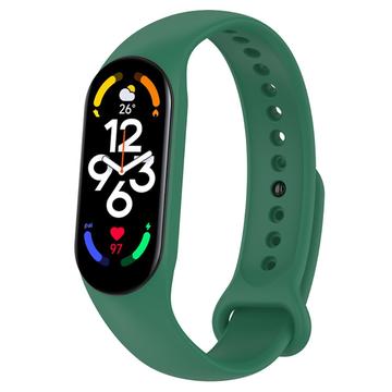 Xiaomi Mi Band 5/6/7 Bracelete de silicone mate - Verde