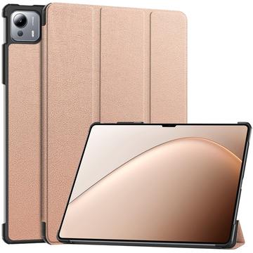 Capa Smart Folio Série Tri-Fold para Xiaomi Pad 7 Ultra - Cor-de-Rosa Dourado