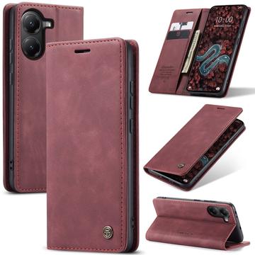 Bolsa Tipo Carteira Caseme 013 Series para Xiaomi Poco X7 Pro - Grená