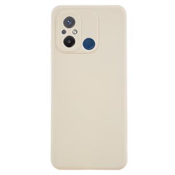 Capa de TPU Mate Anti Dedadas para Xiaomi Redmi 12C - Branco