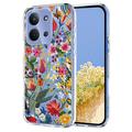 Capa em TPU com padrão floral para Xiaomi Redmi 15C - Lírios
