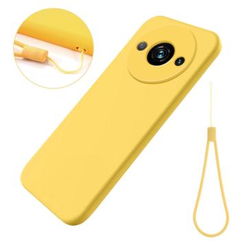 Capa de Silicone Líquido para Xiaomi Redmi A3x - Amarelo