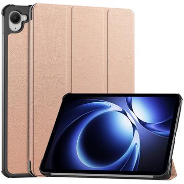 Capa Smart Folio Série Tri-Fold para Xiaomi Redmi K Pad - Cor-de-Rosa Dourado