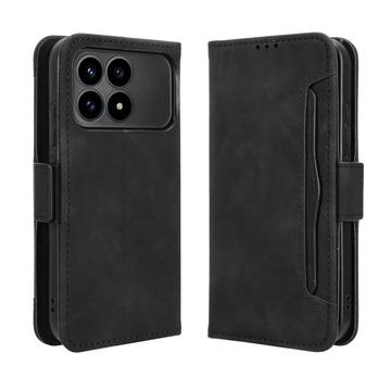 Capa para carteira para Xiaomi Redmi K90/Poco F8 Pro - Preto
