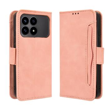 Capa para carteira para Xiaomi Redmi K90/Poco F8 Pro - Rosa