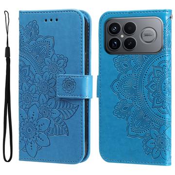 Bolsa tipo Carteira Mandala Series para Xiaomi Redmi K90 Pro Max/Poco F8 Ultra - Azul