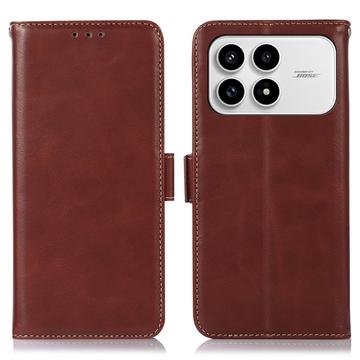 Capa de couro para carteira Xiaomi Redmi K90/Poco F8 Pro com RFID