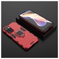 Capa Híbrida para Xiaomi Poco M4 Pro 5G com Anilha - Vermelho