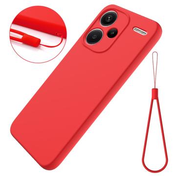 Capa de Silicone Líquido para Xiaomi Redmi Note 13 Pro+ - Vermelho