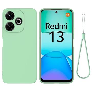 Capa de Silicone Líquido para Xiaomi Redmi Note 13R/Redmi 13/Poco M6 4G - Verde
