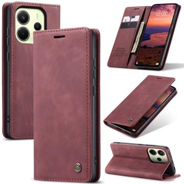 Bolsa Tipo Carteira Caseme 013 Series para Xiaomi Redmi Note 14 4G - Grená