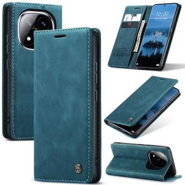 Bolsa Tipo Carteira Caseme 013 Series para Xiaomi Redmi Note 14 Pro 5G/14 Pro+ 5G/Poco X7 - Azul
