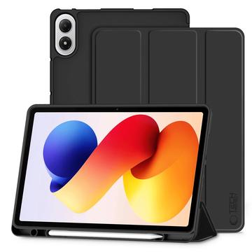 Capa dobrável com três dobras para caneta Tech-Protect SmartCase para Xiaomi Redmi Pad 2 Pro - Preto