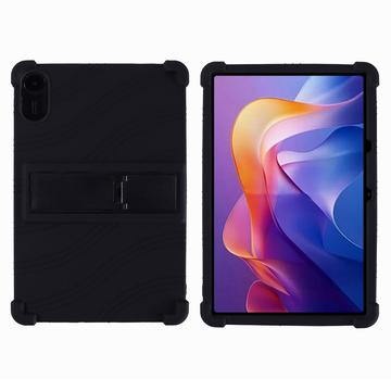 Xiaomi Redmi Pad 2 Capa de silicone com suporte para os pés - Preto