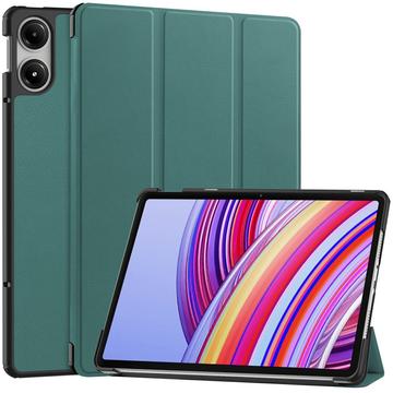 Bolsa Fólio Inteligente Tri-Fold para Xiaomi Redmi Pad Pro/Poco Pad - Verde