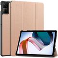 Bolsa Fólio Inteligente Tri-Fold para Xiaomi Redmi Pad SE - Cor-de-Rosa Dourado