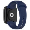 Bracelete em Silicone Suave Xiaomi Redmi Watch 3 Lite/3 Active - Azul Escuro