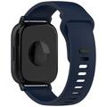 Bracelete em Silicone Suave Xiaomi Redmi Watch 5 Active - Azul Escuro