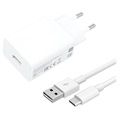 Carregador USB Xiaomi com Cabo USB-C MDY-11-EP - 3A, 22.5W - Branco
