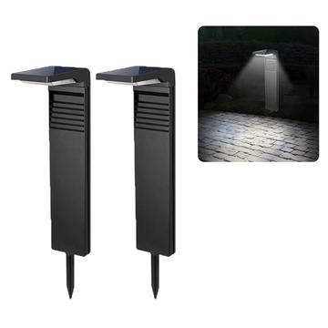 YH0801 Luz de jardim com energia solar - 2 pcs. - Luz branca